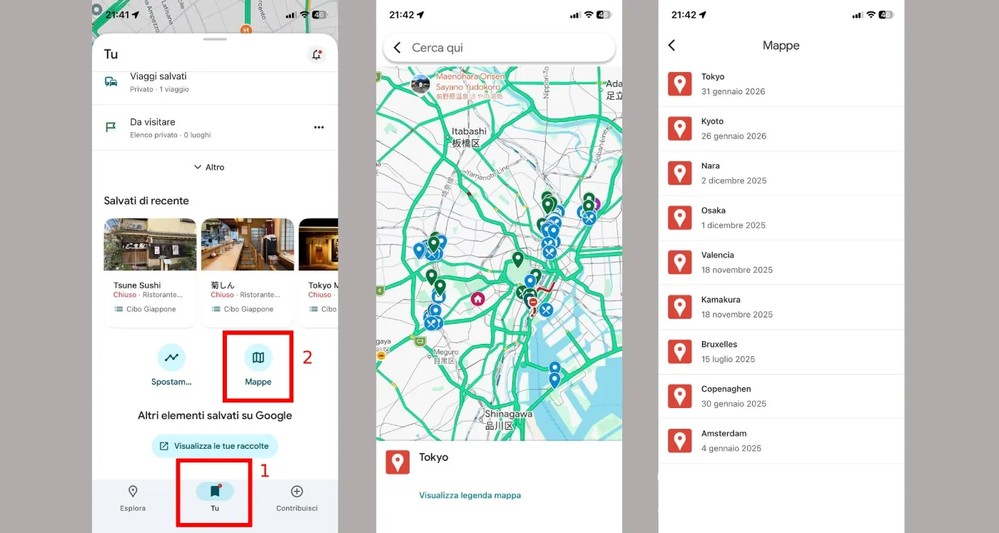 Dove creare le mappe
